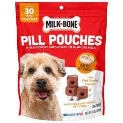 Milk-Bone Pill Pouch Chicken Flavor Chewy Treats 7.4oz