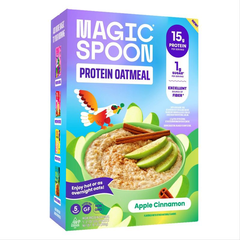 slide 1 of 5, MAGIC SPOON Apple Cinnamon Oatmeal - 10.5oz/5ct, 5 ct; 10.5 oz