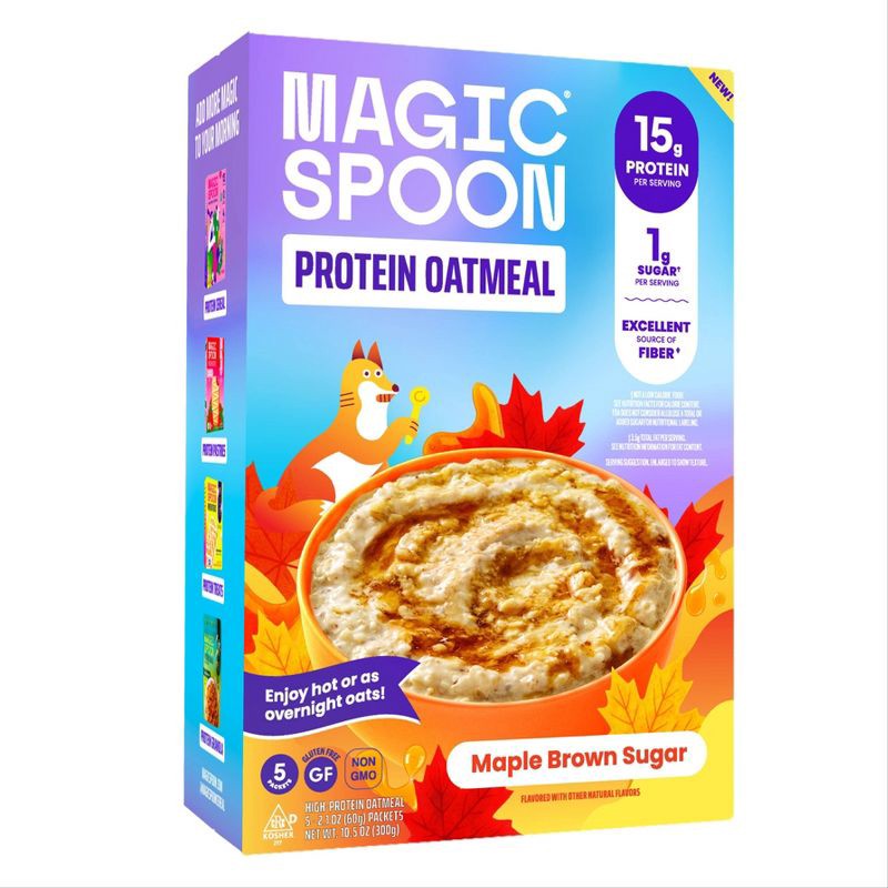slide 1 of 5, MAGIC SPOON Maple Brown Sugar Oatmeal - 10.5oz/5ct, 5 ct; 10.5 oz