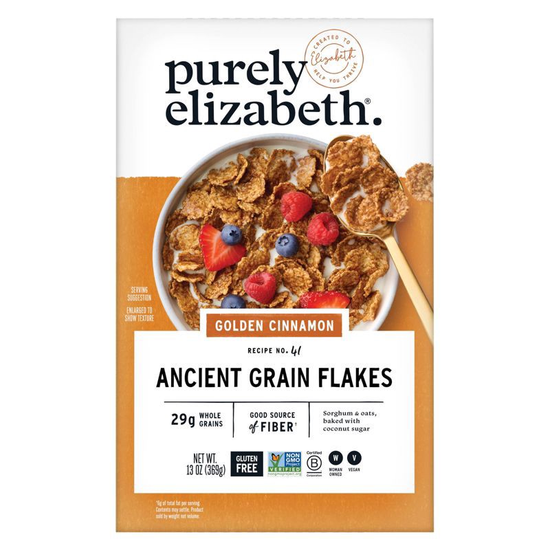 slide 1 of 6, purely elizabeth. Ancient Grain Flakes Cereal -13oz, 13 oz