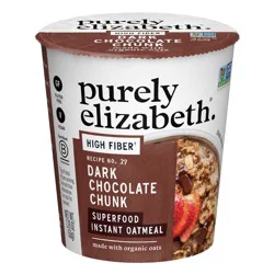 purely elizabeth. Gluten Free Double Chocolate Prebiotic Fiber Oatmeal Cup - 2oz