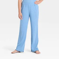 Girls' Knit Pajama Pants - art class™ Blue M