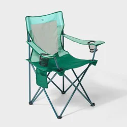 Folding Mesh Outdoor Portable Camping Chair Green - All In Motion™