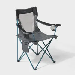 Folding Mesh Outdoor Portable Camping Chair Dark Gray - All In Motion™
