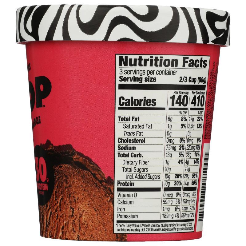 slide 4 of 7, Swoop High Protein Chocolate Charge Frozen Dairy Dessert - 1pt, 1 pint
