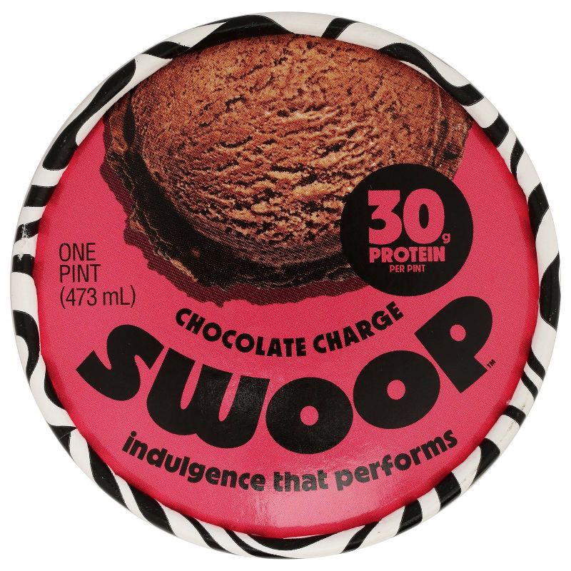 slide 6 of 7, Swoop High Protein Chocolate Charge Frozen Dairy Dessert - 1pt, 1 pint