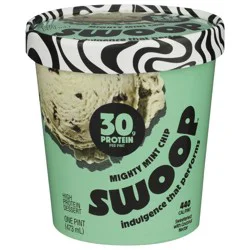 Swoop High Protein Mighty Mint Chip Ice Cream - 1pt