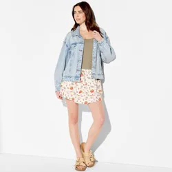 Winnie the Pooh Women's Mini Fruit Tie Waist Graphic Bell Skirt - Cream XL