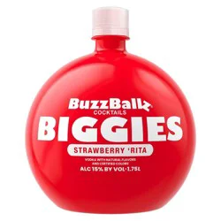 BuzzBallz Biggies Strawberry Rita Tequila - 1.75L Bottle