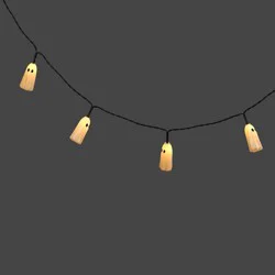 20ct LED Halloween Plastic Ghost Novelty Light String - Hyde and EEK! Boutique™