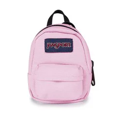 JanSport Mini Break Bag Charm Keychain - Pink Ice