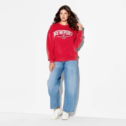 Special Thanks Women's Newport Graphic Pullover Sweatshirt - Cherry Red XS