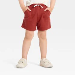 Toddler Boys' Knit Pull-On Shorts - Cat & Jack™ Red 2T