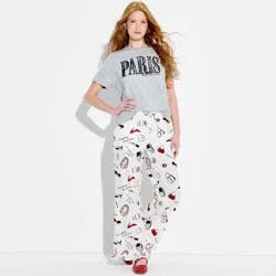 Women's The Devil Wears Prada AOP Graphic Pull-On Pants - White XS