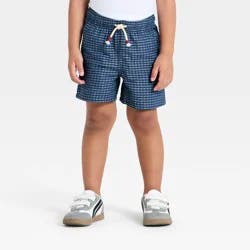 Toddler Boys' Americana Chambray Shorts - Cat & Jack™ Navy Blue 12M