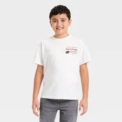 Boys' Short Sleeve Good Energy Market Oversized Graphic T-Shirt - Cat & Jack™ White M