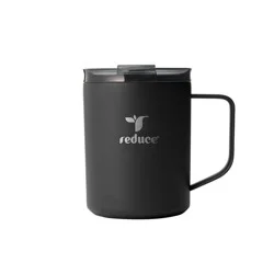 Reduce 14oz Hot1 Insulated Stainless Steel Travel Mug with Steam Release Lid Black