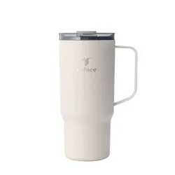 Reduce 24oz Hot1 Insulated Stainless Steel Travel Mug with Steam Release Lid Linen