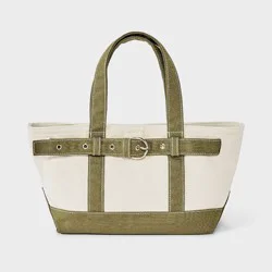 Canvas Mini Belted Tote Bag - Universal Thread™ Green