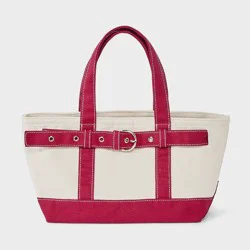 Canvas Mini Belted Tote Bag - Universal Thread™ Red