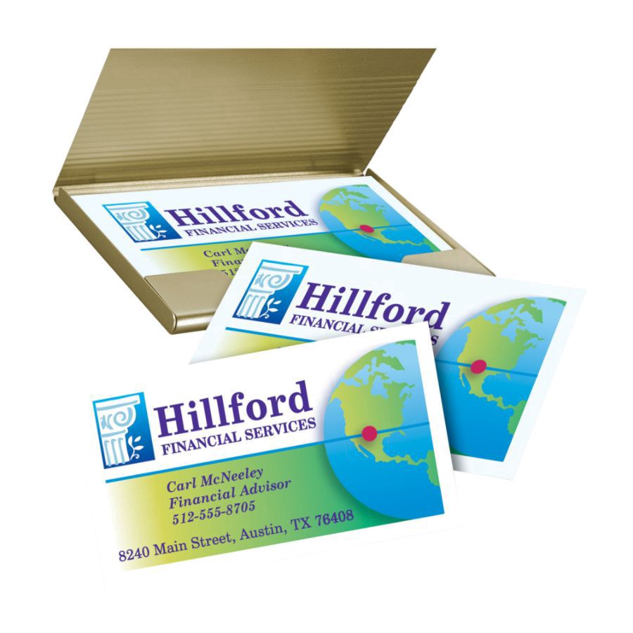 slide 6 of 6, Avery Inkjet Clean-Edge Two-Side Printable Business Cards, White Matte, 400 ct; 2 in x 3 1/2 in