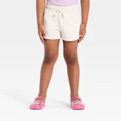 Toddler Girls' French Terry Shorts - Cat & Jack™ Light Beige 4T