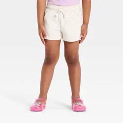 Toddler Girls' French Terry Shorts - Cat & Jack™ Light Beige 5T