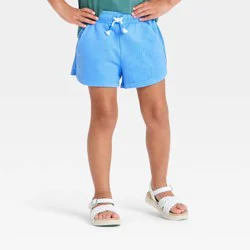 Toddler Girls' French Terry Shorts - Cat & Jack™ Blue 18M