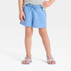 Toddler Girls' Knit Shorts - Cat & Jack™ Blue 3T