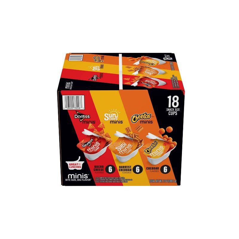 slide 1 of 9, Frito-Lay Minis Action Cups Chips - 12oz, 12 oz