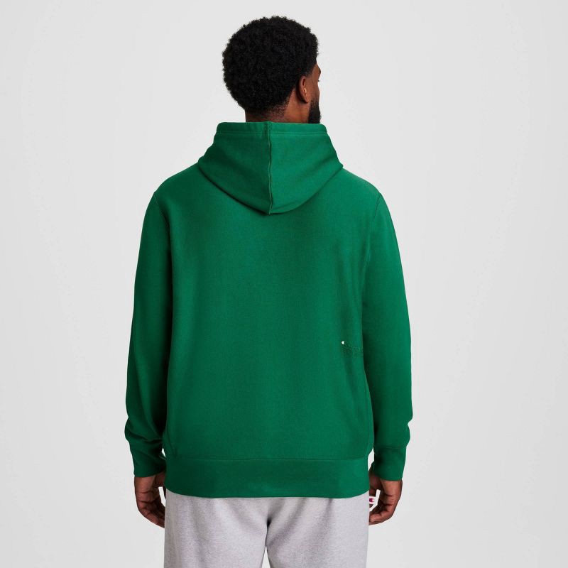 slide 2 of 17, Champion Adult Sizing Embroidered Fleece Hooded Sweatshirt - Verdant Green S, 1 ct