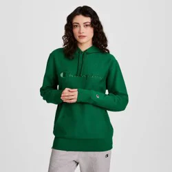 Champion Adult Sizing Embroidered Fleece Hooded Sweatshirt - Verdant Green S