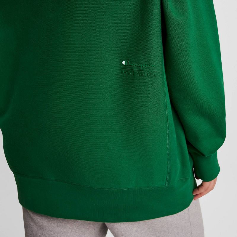 slide 13 of 17, Champion Adult Sizing Embroidered Fleece Hooded Sweatshirt - Verdant Green M, 1 ct
