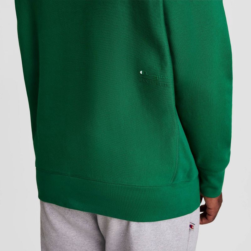 slide 5 of 17, Champion Adult Sizing Embroidered Fleece Hooded Sweatshirt - Verdant Green M, 1 ct