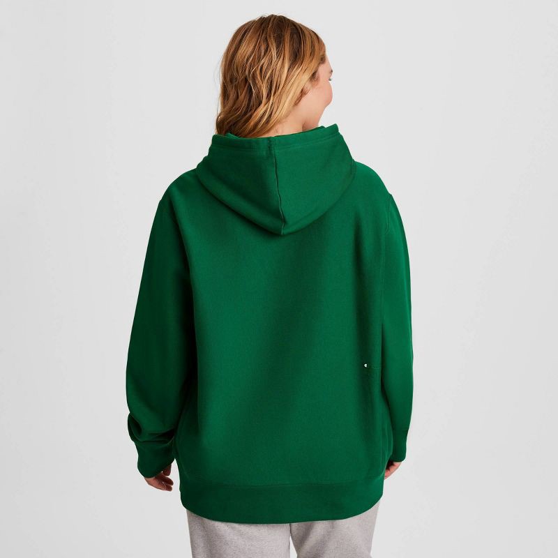 slide 9 of 17, Champion Adult Sizing Embroidered Fleece Hooded Sweatshirt - Verdant Green M, 1 ct