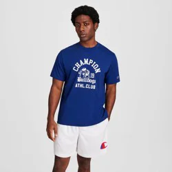 Champion Men's Graphic T-Shirt - Dark Blue Bulldog M