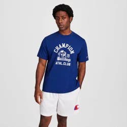 Champion Men's Graphic T-Shirt - Dark Blue Bulldog M