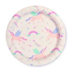 Emerge Retail 20ct 6.3" All Over Unicorn Snack Plates