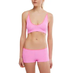 intimately fp Women's Seamless Lace Longline Bralette - Pink Fusion XS/S