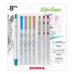 Zebra 8ct Retro Remix Set