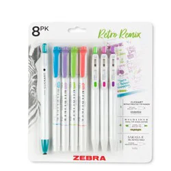 Zebra 8ct Retro Remix Set