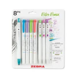 Zebra 8ct Retro Remix Set