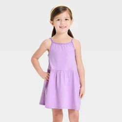 Toddler Girls' Solid Knit Dress - Cat & Jack™ Purple 18M