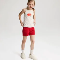 Girls' Fitted Jersey Tank Top - Cat & Jack™ Cream M