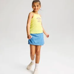 Girls' Fitted Jersey Tank Top - Cat & Jack™ Lemon Yellow L
