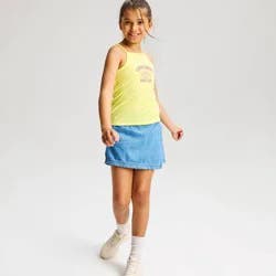 Girls' Fitted Jersey Tank Top - Cat & Jack™ Lemon Yellow L