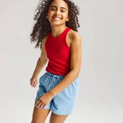 Girls' Ribbed Tank Top - Cat & Jack™ Red L