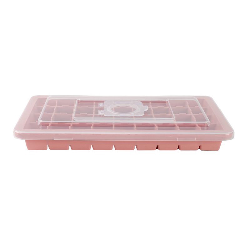 slide 3 of 5, Cook With Color Silicone Ice Tray Pink, 1 ct