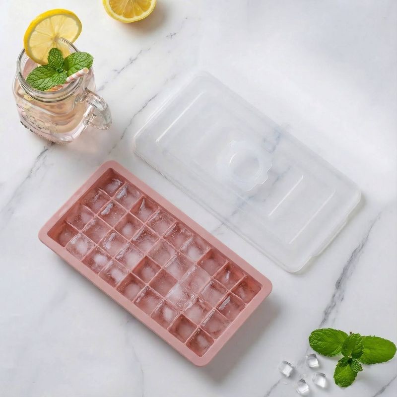 slide 5 of 5, Cook With Color Silicone Ice Tray Pink, 1 ct