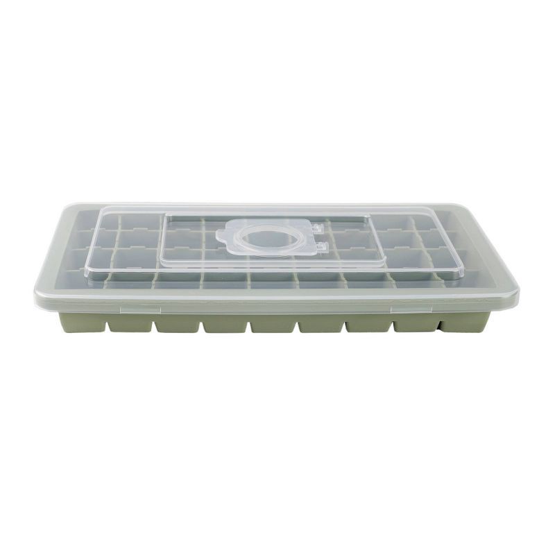 slide 3 of 5, Cook With Color Silicone Ice Tray Green, 1 ct